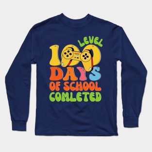 Level 100 Days Of School Completed Long Sleeve T-Shirt